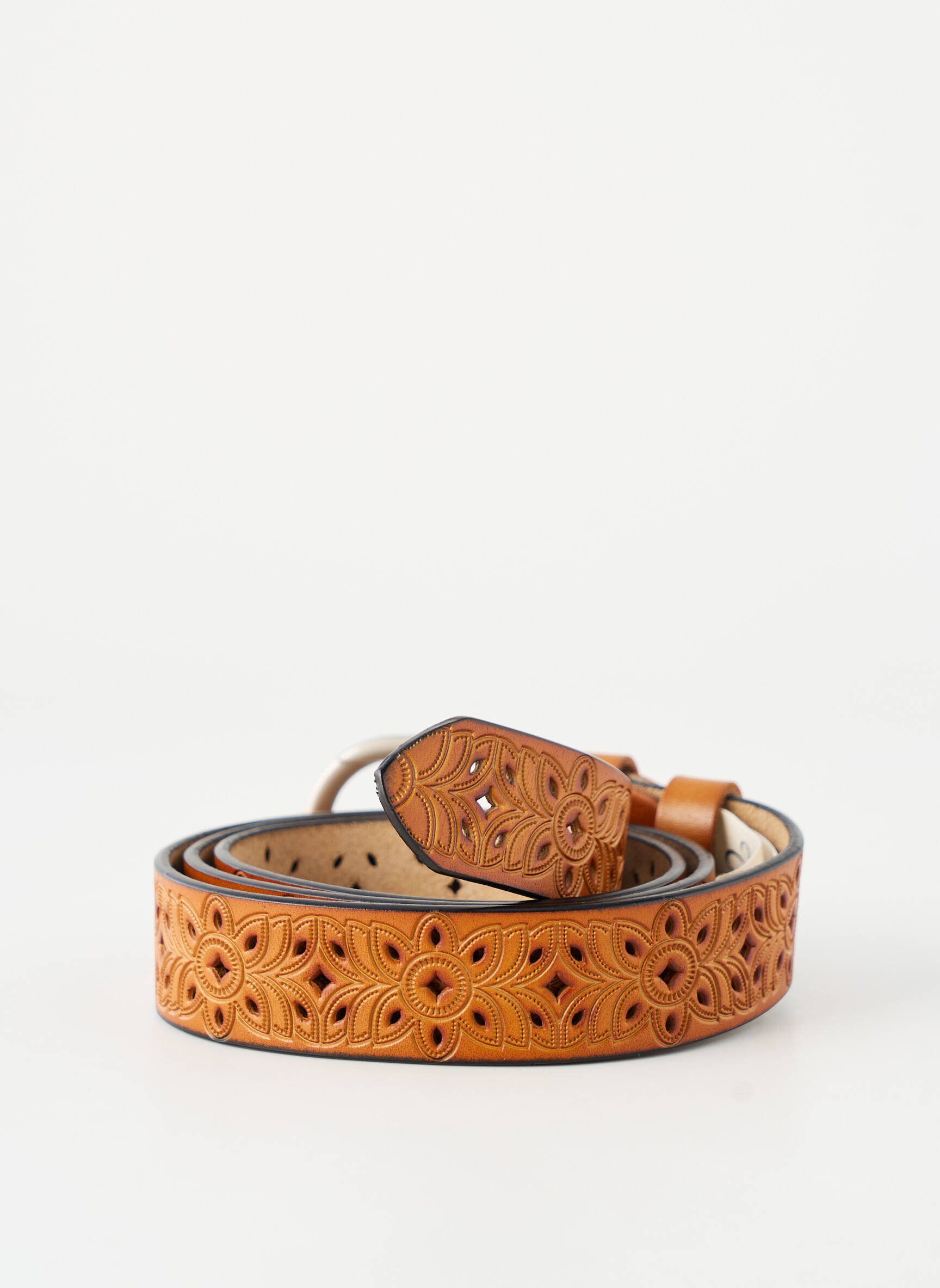 Ceinture coutures renforcées marron JULIE GUERLANDE femme