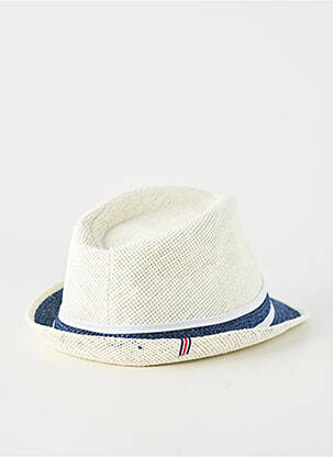 Chapeau forme chapeau paille bleu CAMBRIDGE femme