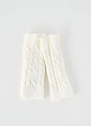 Mitaines stretch blanc C'EST BEAU LA VIE femme