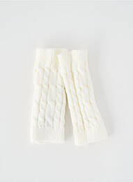Mitaines stretch blanc C'EST BEAU LA VIE femme