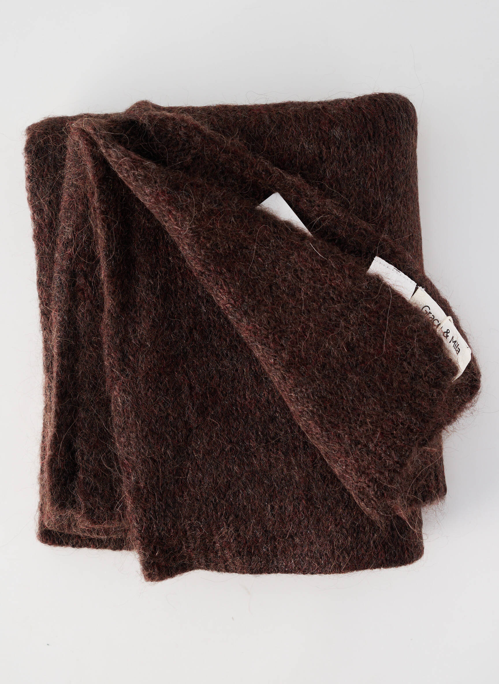 Echarpe stretch marron GRACE & MILA femme