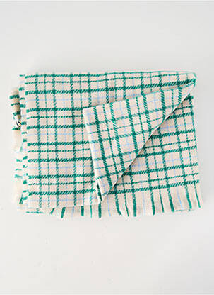 Echarpe tissage peau de pêche vert ICHI femme