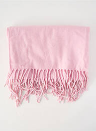 Echarpe maille fine rose ICHI femme