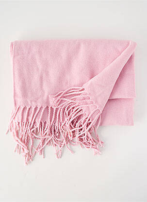 Echarpe maille fine rose ICHI femme