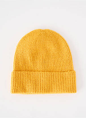 Bonnet stretch jaune ICHI femme