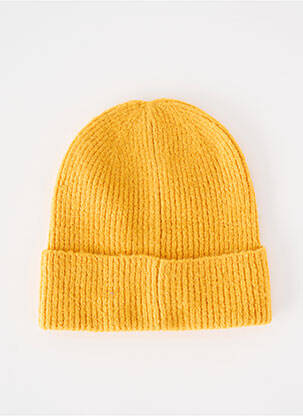 Bonnet stretch jaune ICHI femme