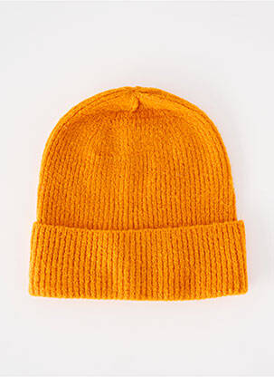 Bonnet stretch orange ICHI femme