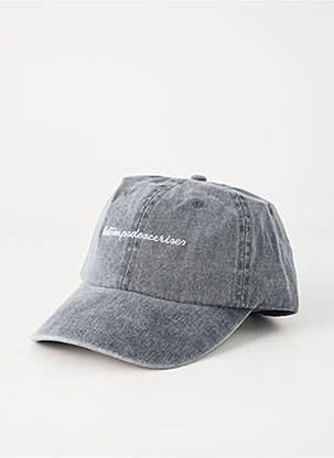 Casquette visière souple gris LE TEMPS DES CERISES femme