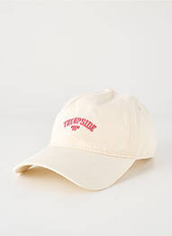 Casquette sérigraphie beige ICHI femme