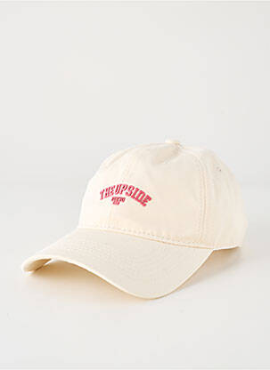 Casquette sérigraphie beige ICHI femme