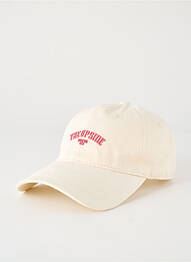 Casquette sérigraphie beige ICHI femme