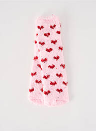 Chaussettes coutures renforcées rose PIECES femme