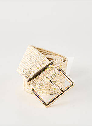 Ceinture tissage tressé beige GRACE & MILA femme