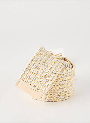 Ceinture tissage tressé beige GRACE & MILA femme