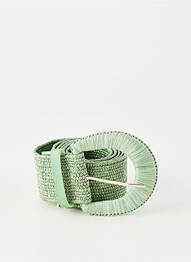 Ceinture effet matière satinée vert GRACE & MILA femme