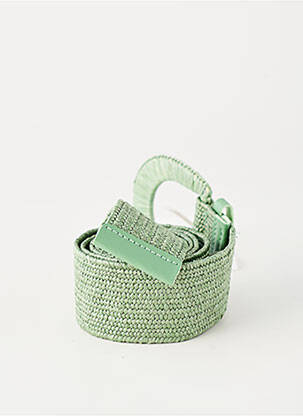 Ceinture effet matière satinée vert GRACE & MILA femme