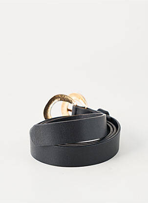 Ceinture tissage simili-cuir noir ICHI femme