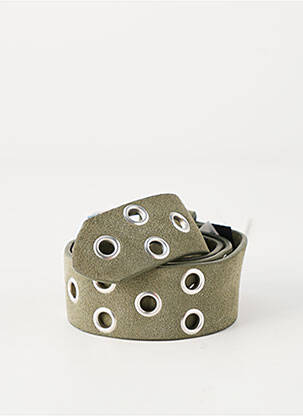Ceinture coutures renforcées vert LE TEMPS DES CERISES femme