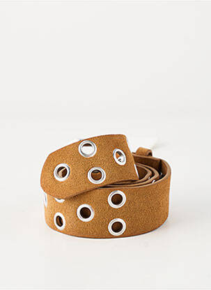 Ceinture coutures renforcées marron LE TEMPS DES CERISES femme