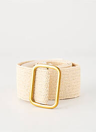 Ceinture tissage tressé beige GRACE & MILA femme