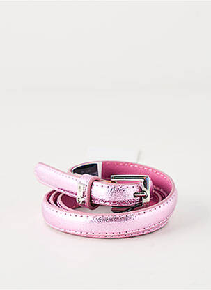Ceinture effet matière satinée rose LE TEMPS DES CERISES femme