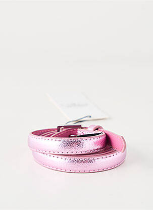 Ceinture effet matière satinée rose LE TEMPS DES CERISES femme