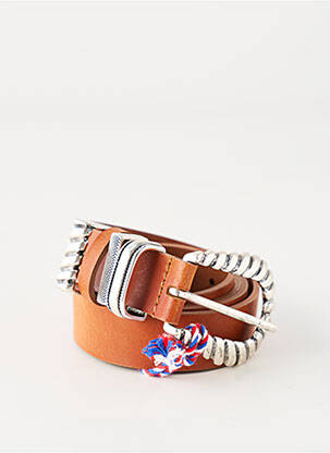 Ceinture coutures renforcées marron LPB femme