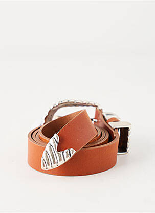 Ceinture coutures renforcées marron LPB femme