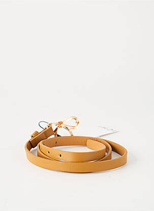 Ceinture tissage simili-cuir marron ICHI femme