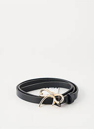 Ceinture tissage simili-cuir noir ICHI femme