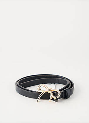 Ceinture tissage simili-cuir noir ICHI femme