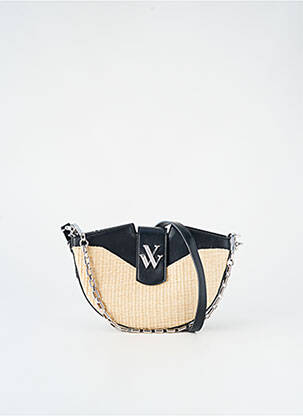 Sac doublure textile forme rectangulaire noir VANESSA WU femme