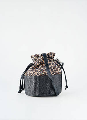 Sac doublure textile forme sceau noir VANESSA WU femme