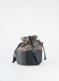 Sac doublure textile forme sceau noir VANESSA WU femme