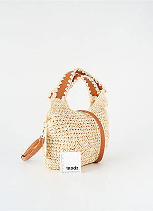 Sac doublure textile forme rectangulaire beige ICHI femme