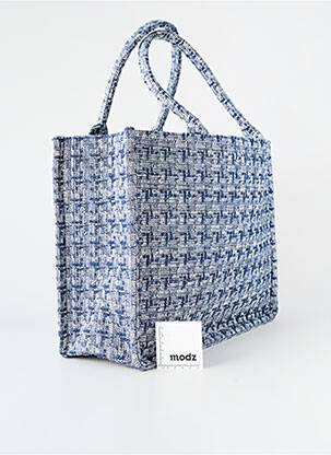 Sac doublure textile forme rectangulaire bleu B.YOUNG femme