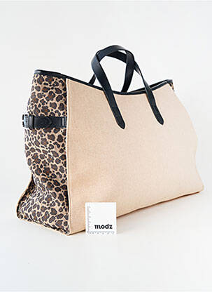 Sac doublure textile forme rectangulaire beige VANESSA WU femme