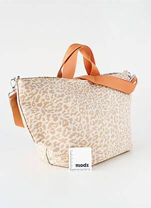 Sac fermeture zippée forme rectangulaire beige VANESSA WU femme