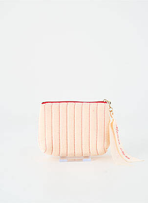 Porte-monnaie broderie rose LA P'TITE CACHOTTIERE femme