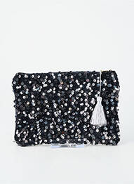 Pochette doublure textile argent JADE & CLARISSE femme