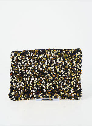 Pochette broderie sequins or JADE & CLARISSE femme