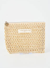Pochette fermeture zippée beige LA P'TITE CACHOTTIERE femme