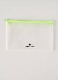 Trousse fermeture zippée blanc PIECES femme