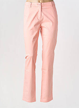 Pantalon droit stretch taille normale rose VILA femme