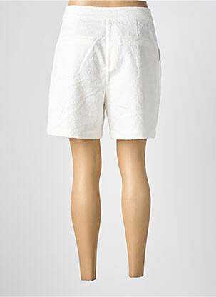 Short fermeture zippée sous rabat boutonné taille normale blanc SEE U SOON femme