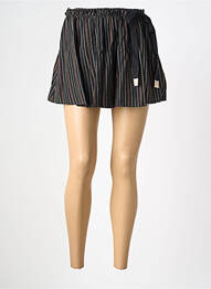 Jupe short coupe droite noir THE KORNER femme