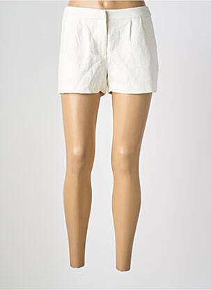 Short fermeture zippée sous rabat avec crochet taille normale blanc VILA femme