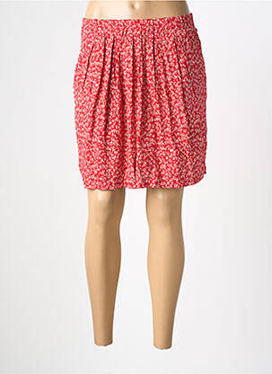 Jupe courte coupe droite rouge GARANCE femme