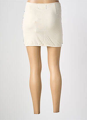Jupe courte coupe droite beige VILA femme