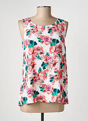 Top tissage crêpe sans manche rose VILA femme
